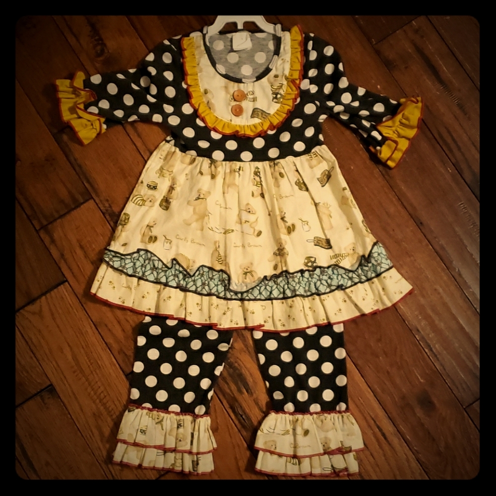Teddy Bear Ruffle Outfit